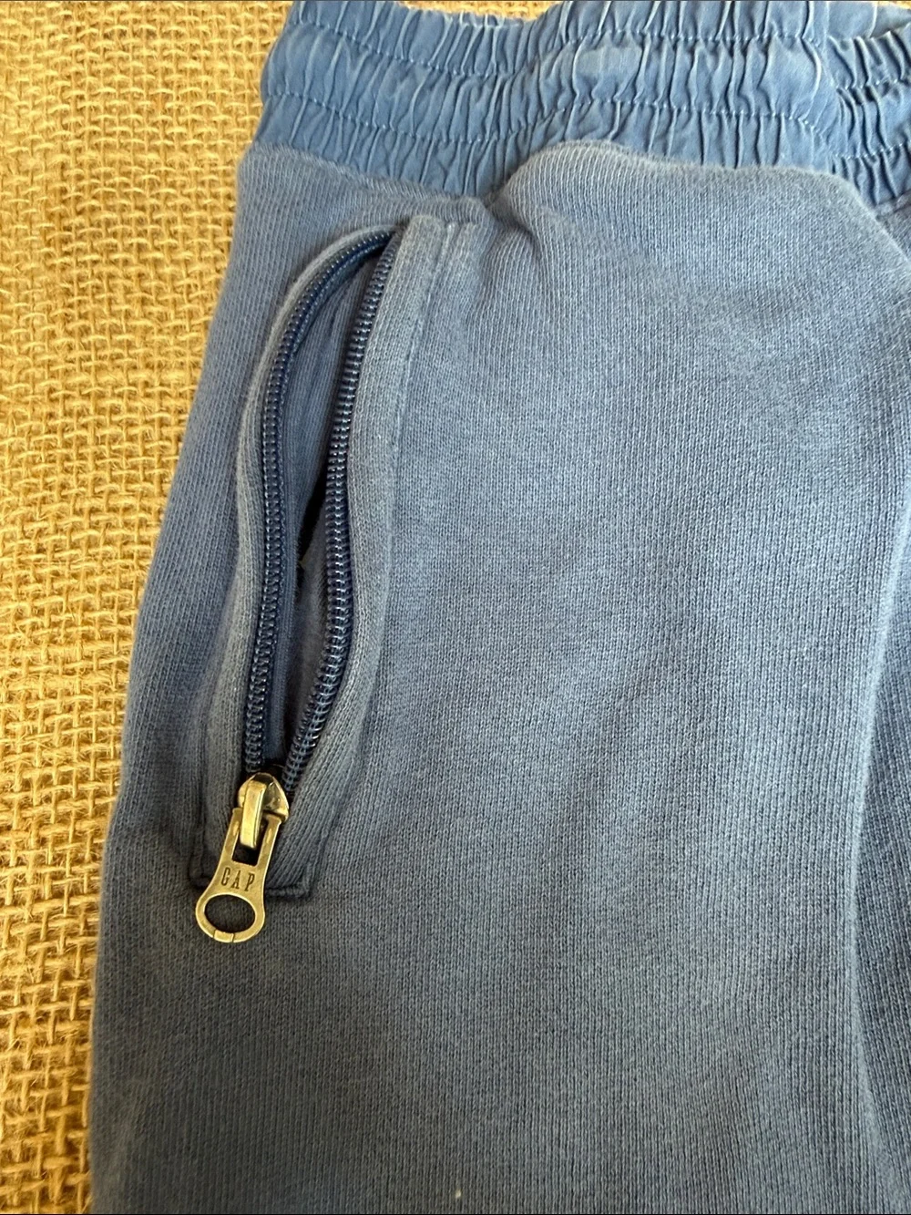 GAP Navy Blue Kids Jogger Sweatpants with Zip Pockets